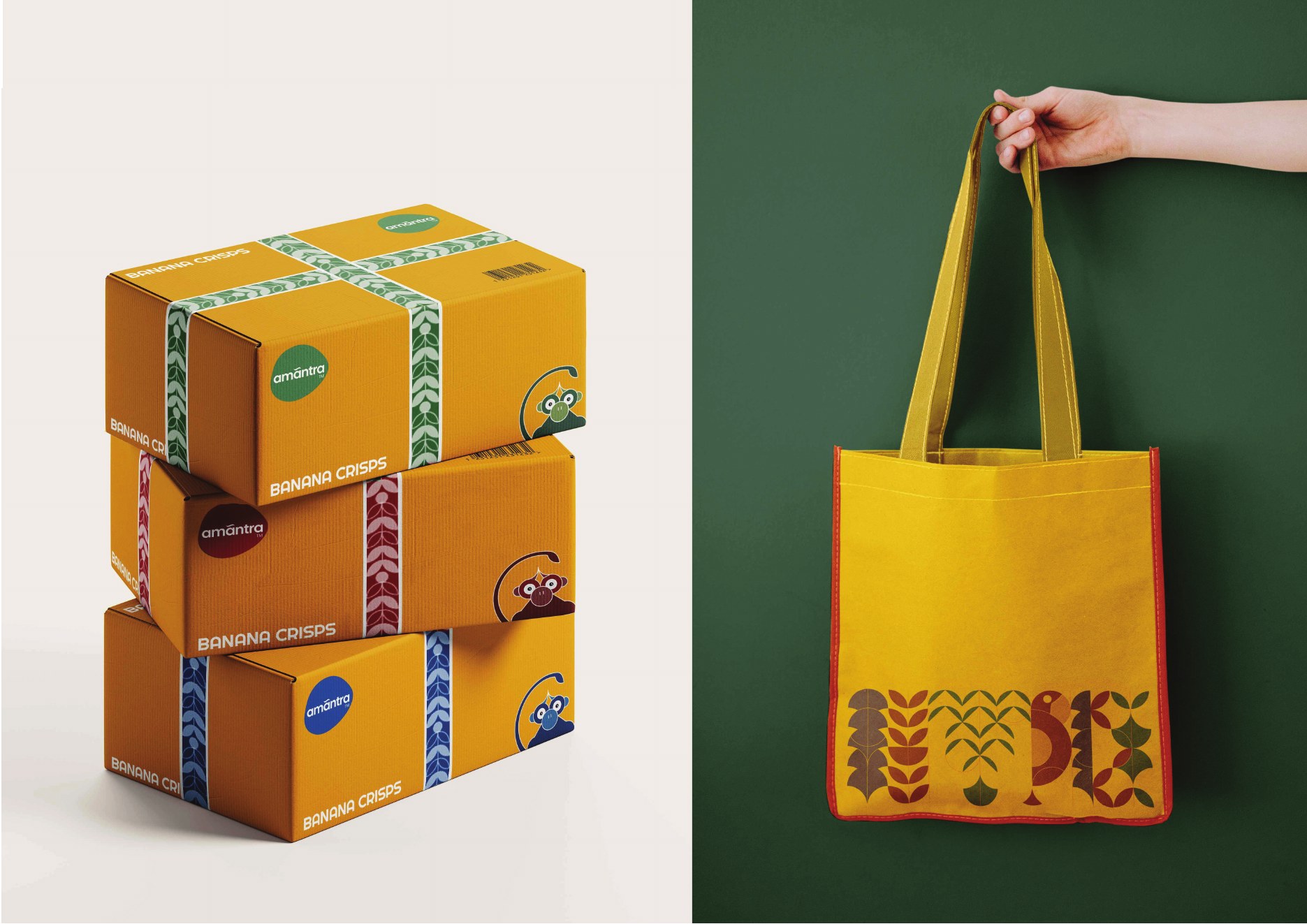 Amantra branded gifting boxes and reusable tote
